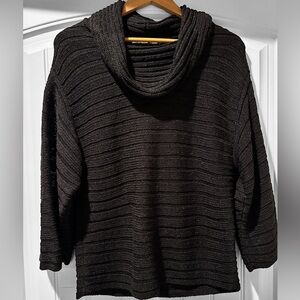 JONES WEAR Black Cowl Neck Sweater